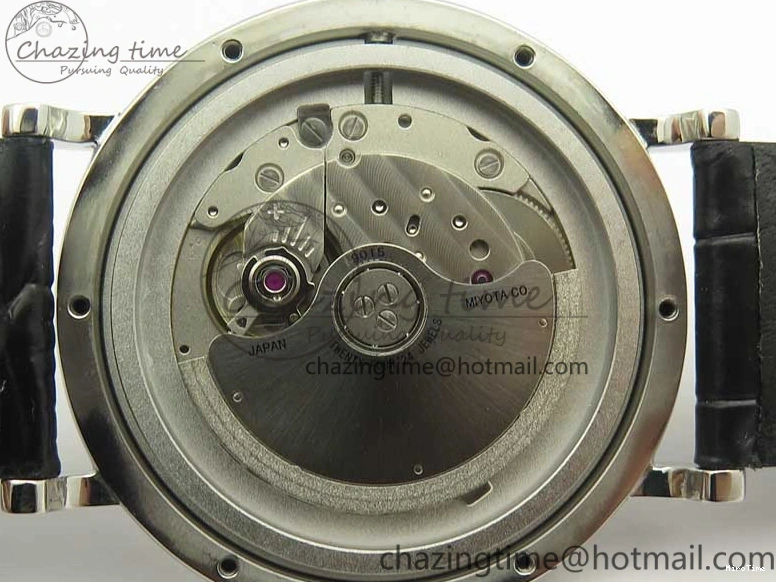 MIROTIME 0520 Portofino Automatic SS MKF 1:1 Best Edition White Dial On Black Leather Strap MIYOTA 9015 V Original 7204
